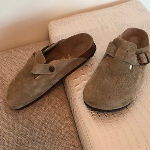 Birkenstock Tan Suede Clog